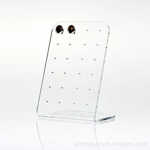 Manufactured top grade 24 holes acrylic earring holder display stands